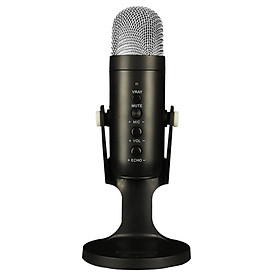 Condenser USB Microphone w/Stand for PC Laptop Gaming Studio Recording Chat