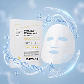 Mặt Nạ Dưỡng Ẩm Đa Tầng MAWLAB DEEP AQUA HYALURON MASK - Hộp 10 Miếng