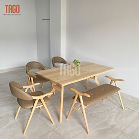 Mua Bộ Bàn Ăn Lifumi 1m6 3 Ghế 1 Bench