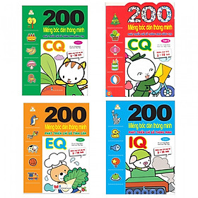 Bộ 200 miếng bóc gián phát triển thông minh bé tự sáng tạo IQ, EQ, CQ ( BỘ 2 đến 10 tuổi )- Tặng kèm Postcard Greenlife