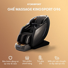 Ghế massage KINGSPORT Deluxe G96 New cao cấp, Công Nghệ Massage Kingtech Touch Premium với 24 Bài Massage Lifestyle, kết hợp Công Nghệ Cảm biến Sensor Kingtech