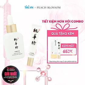 [Combo Ưu Đãi] Serum Siêu Cấp Ẩm Với 4 Loại Hyaluronic Acid Đậm Đặc Giúp Trẻ Hóa và Kem Dưỡng Mắt Chống Lão Hóa Từ Trứng Cá Tầm và Peptide Collagen, Ngọc Trai Giúp Làm Mờ Nếp Nhăn, Sáng Quầng Thâm Peach Blossom