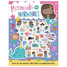 Hình ảnh Puffy Stickers Mermaids And Narwhals