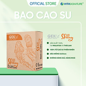 Bao cao su Skinny -G EXlife- ôm khít, siêu mỏng 0.03