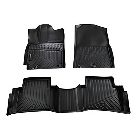 Thảm lót sàn xe ô tô Hyundai Kona 2018 - 2021 Nhãn hiệu Macsim chất liệu nhựa TPV cao cấp màu đen