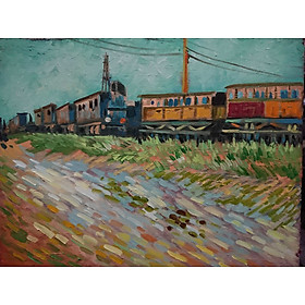 Mua Chuyến Xe - Tranh Sơn Dầu Vẽ Tay 30x40cm