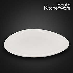 Dĩa lót tam giác 15cm Gourmet Trắng Ngà sứ tráng men cao cấp Minh Long
