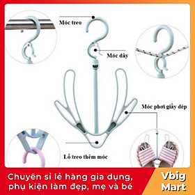 Mua VB26 Móc Treo Phơi Giày Dép  Quần Áo XOAY 360 ĐỘ Giá Treo Đồ Thông Minh  thiết kế linh hoạt  đa năng