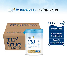 Thùng 6 hộp sản phẩm dinh dưỡng công thức cho trẻ từ 0 đến 6 tháng tuổi TH