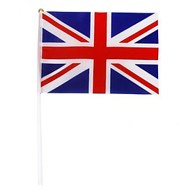 4xUnion Jack Flag England Great Britain British UK Banner with Poles 12Pcs