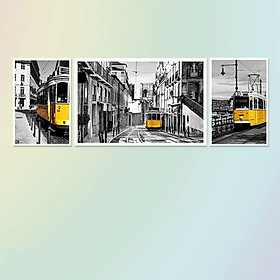 Bộ 3 Tranh Abstract Decorative Painting W280