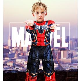 Trang phục hóa Trang Iron Spider Man - kèm phụ kiện cho bé