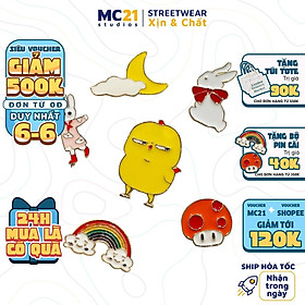 Pin cài áo MINION CLOTHING hình ngẫu nhiên chất lượng tốt không gỉ có thể cài mũ, túi, balo, quần p0001