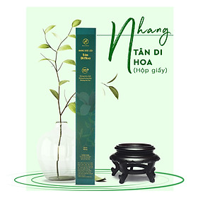 Mua Nhang cây dược liệu thơm sạch  ít khói Tân Di Hoa Herbio - Hương thơm giúp thông mũi  giảm đau mỏi xương khớp - An toàn dùng trong gia đình - Ống/Hộp 40cm x 90 cây