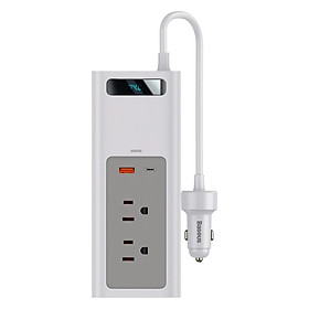 Bộ chuyển đổi nguồn điện 12V ra 120V - 150W trên ô tô Baseus Power Inverter 150W - Hàng chính hãng
