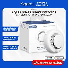 Cảm Biến Khói AQARA Zigbee 3.0 Bản Quốc Tế-Thiết Bị Cảnh Báo Cháy, Báo Khói, Có Còi Hú, Kết Nối Vào App Theo Dõi Từ Xa Hàng Chính Hãng BH 12 Tháng