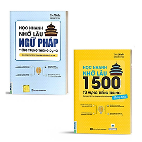 Combo Học Nhanh Nhớ Lâu Ngữ Pháp Tiếng Trung Thông Dụng Và Học Nhanh Nhớ Lâu 555 Chữ Hán Thông Dụng - Bản Quyền