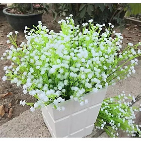 Mua Hoa Baby nhựa cao 30cm - Hoa giả trang trí lọ hoa  cành điểm