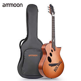 ammoon GM-2 40 Inch Acoustic Folk Guitar Kit with Gig Bag/ Capo/ 4pcs Picks/ Cleaning Cloth/ Tuner/ String Winder/ Mini