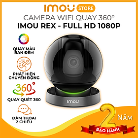 Camera IMOU Rex, Camera Xoay 360, AI Phát hiện người, đàm thoại 2 chiều, có màu ban đêm 2MP/4MP - Hàng Chính Hãng