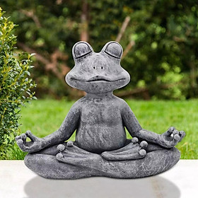 Yoga Pose Statue Meditating Animal Sculpture Garden Figurine