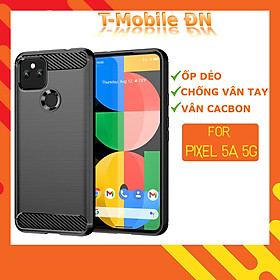 Ốp lưng dành cho Google Pixel 5A 5G silicone mềm Carbon phay xước chống sốc chống vân tay