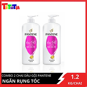 COMBO 2 Chai dầu gội Pantene Ngăn rụng tóc 1200ml