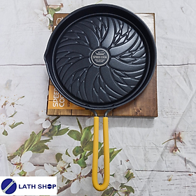 Mua Vỉ Nướng Lock&Lock Cookplus Speedcoook Bằng Nhôm  Một Tay Cầm Màu Vàng -26cm - Hàng Chính Hãng