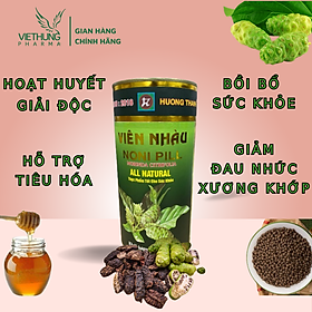 Viên nhàu noni mật ong hương thanh, noni pill 90% từ quà nhàu, bổ xương khớp, giảm đau lưng, tăng đề kháng, hộp 500g