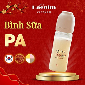 Bình sữa Haenim Nothing All-in-one PA 270ml - Hàng chính hãng có tem bảo đảm