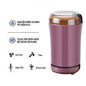 Mua Thiết bị xay cafe  ngũ cốc  các loại hạt  đồ khô tốc độ xay siêu tốc cực nhanh  dễ dàng xay thành bột mịn  nắp máy trong suốt - Máy xay đồ khô mini sạc điện cực khỏe