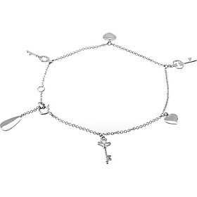 Lắc tay vàng trắng Doji 14K 0819B-LAL327