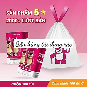 Mua Túi rác sinh học nội địa Minaier - túi siêu dai tay cầm chịu lực 45*50cm (cuộn 100 túi)