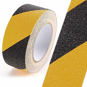 5m x 5cm băng PVC không dính tựa tựa an toàn cho việc sử dụng sàn nhà, thuyền, cầu thang, đường dốc, bên trong / bên ngoài màu đen và màu vàng