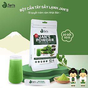 Bột Cần Tây Giảm Cân Sấy Lạnh Nguyên Chất Thanh Lọc Cơ Thể, Hỗ Trợ Giảm Cân, Làm Mịn Da, Mới 20 Gói Tiện Lợi - Hàng Chính Hãng