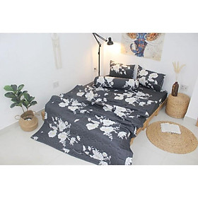 Bộ drap 4 món cotton 100% - Khaly (nệm cao dưới 10cm)