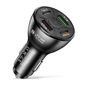 4 Cổng USB Type-C PD20W Bộ sạc Auto Auto Aut