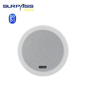 Chống ẩm mới 6 inch bluetooth trong tường tương thích trần loa đang hoạt động loa rạp hát tại nhà trắng cổ điển đen mới Color: one piece-black Set Type: US Adaper