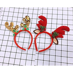 Bờm sừng tuần lộc Noel combo 2