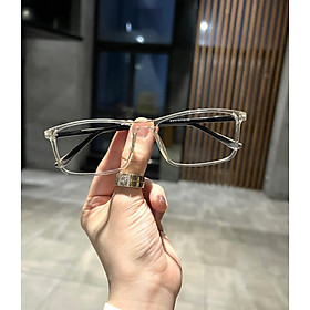 Kính mắt nam nữ dáng chữ nhật basic gọng nhựa cốt cao cấp