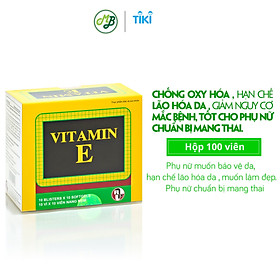 Hình ảnh Viên uống TPCN BỔ SUNG VITAMIN E-Giúp chống Oxy hoá,hạn chế lão hoá da và làm đẹp da-hộp 100 viên