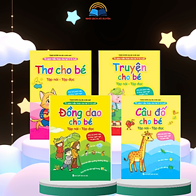 Bộ tủ sách tiềm thức cho bé 0-6 tuổi: Thơ, truyện, đồng dao cho bé tập nói, tập đọc