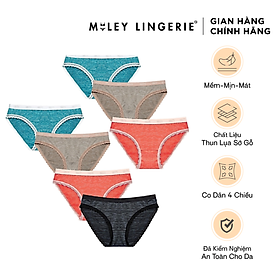 Bộ 7 Quần Lót Thun Lụa Viền Ren Miley Lingerie Giao Màu Ngẫu Nhiên