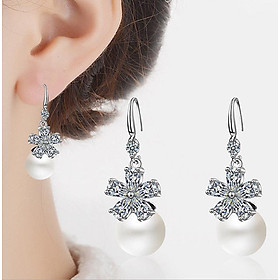 Bông tai ngọc hoa BHBT358