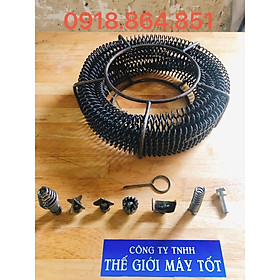 Mua Bộ dây thông tắc cống lò xo phi 16 (18 mét+đầu thông+ dùng đầu kết nối)