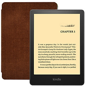 Combo máy đọc sách Kindle Paperwhite 5 (11th gen) tặng kèm bao da ( Cover ) - Hàng nhập khẩu