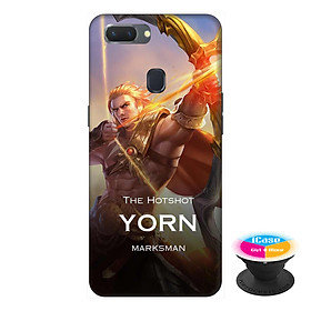 Ốp lưng điện thoại Oppo A5S hình YORN tặng kèm giá đỡ điện thoại iCase xinh xắn - Hàng chính hãng