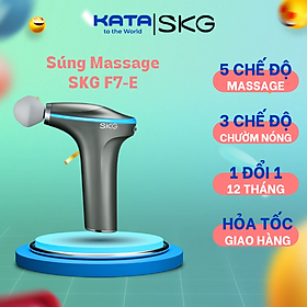 Súng massage SKG F7 với 5 chế độ Mát-xa và 3 chế độ Chườm nóng Giúp Nhanh Chóng làm Giãn cơ, giảm Stress,tăng Phục Hồi