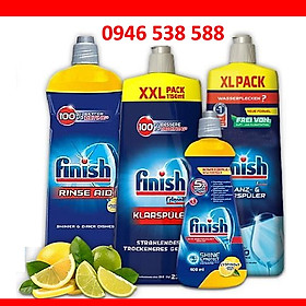 Nước làm bóng và khô chén, đĩa Finish Dishwasher Shine & Dry Regular 750ml, bóng finish 800ml, 1150ml, 1500ml, 400ml