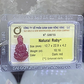 Quan Thế Âm Bồ Tát Ruby - Đá Phong Thủy Tự Nhiên